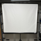 Projectiescherm roll-up zwart